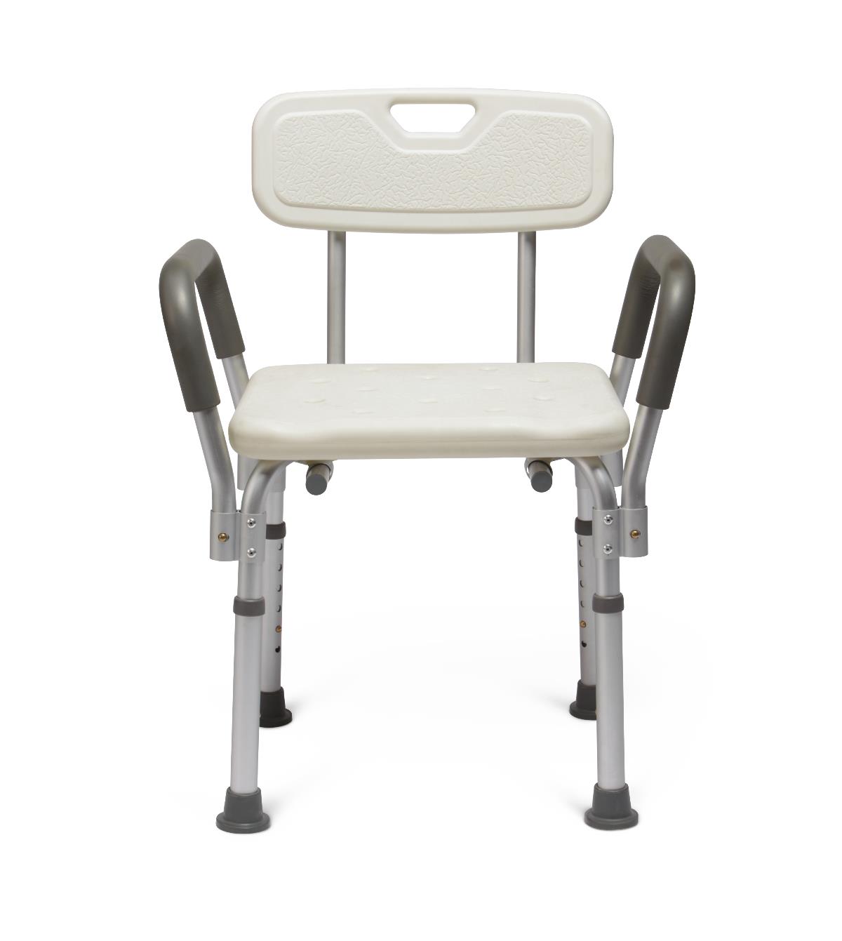 Knockdown Shower Chair with Arms 350lbs White (1 Each)