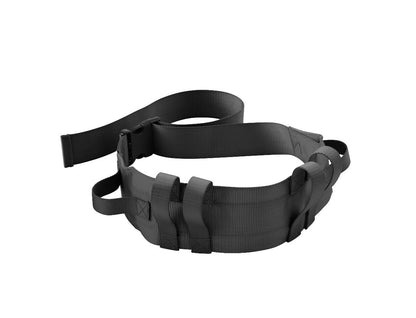 Wide Transfer Belt with Handles Black