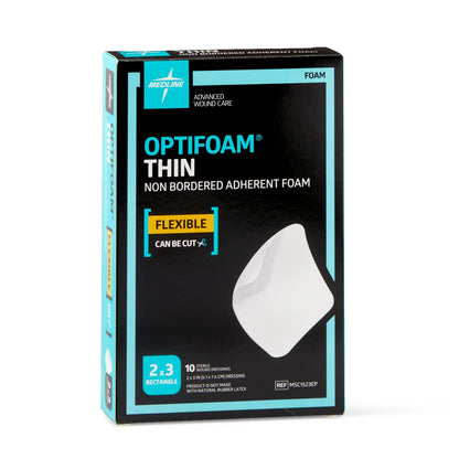 Optifoam Thin Adhesive Foam Dressings 2 x 3