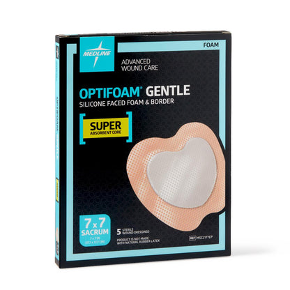 Optifoam Gentle SA Silicone-Faced Foam Dressings Sacrum 7 x 7
