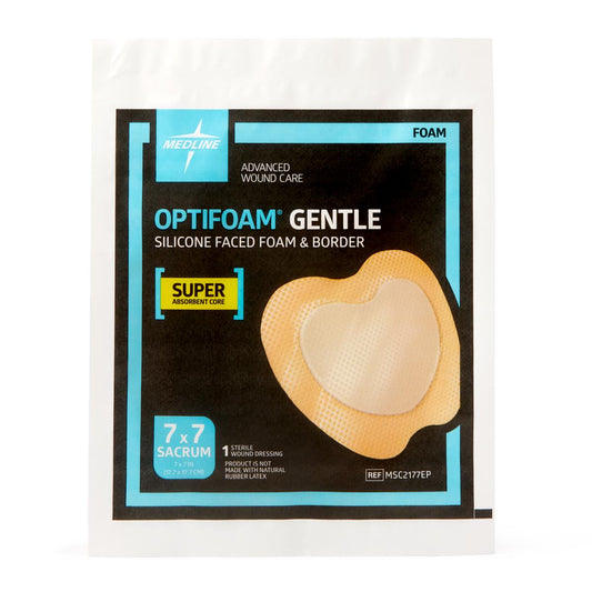 Optifoam Gentle SA Silicone-Faced Foam Dressings Sacrum 7 x 7