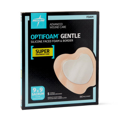 Optifoam Gentle SA Silicone-Faced Foam Dressings Sacrum 9 x 9