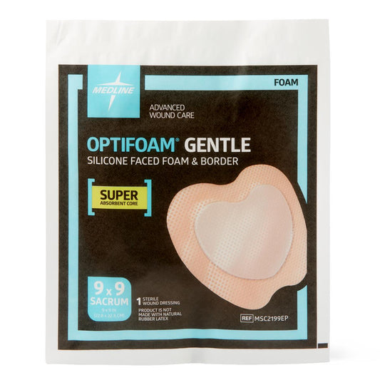 Optifoam Gentle SA Silicone-Faced Foam Dressings Sacrum 9 x 9