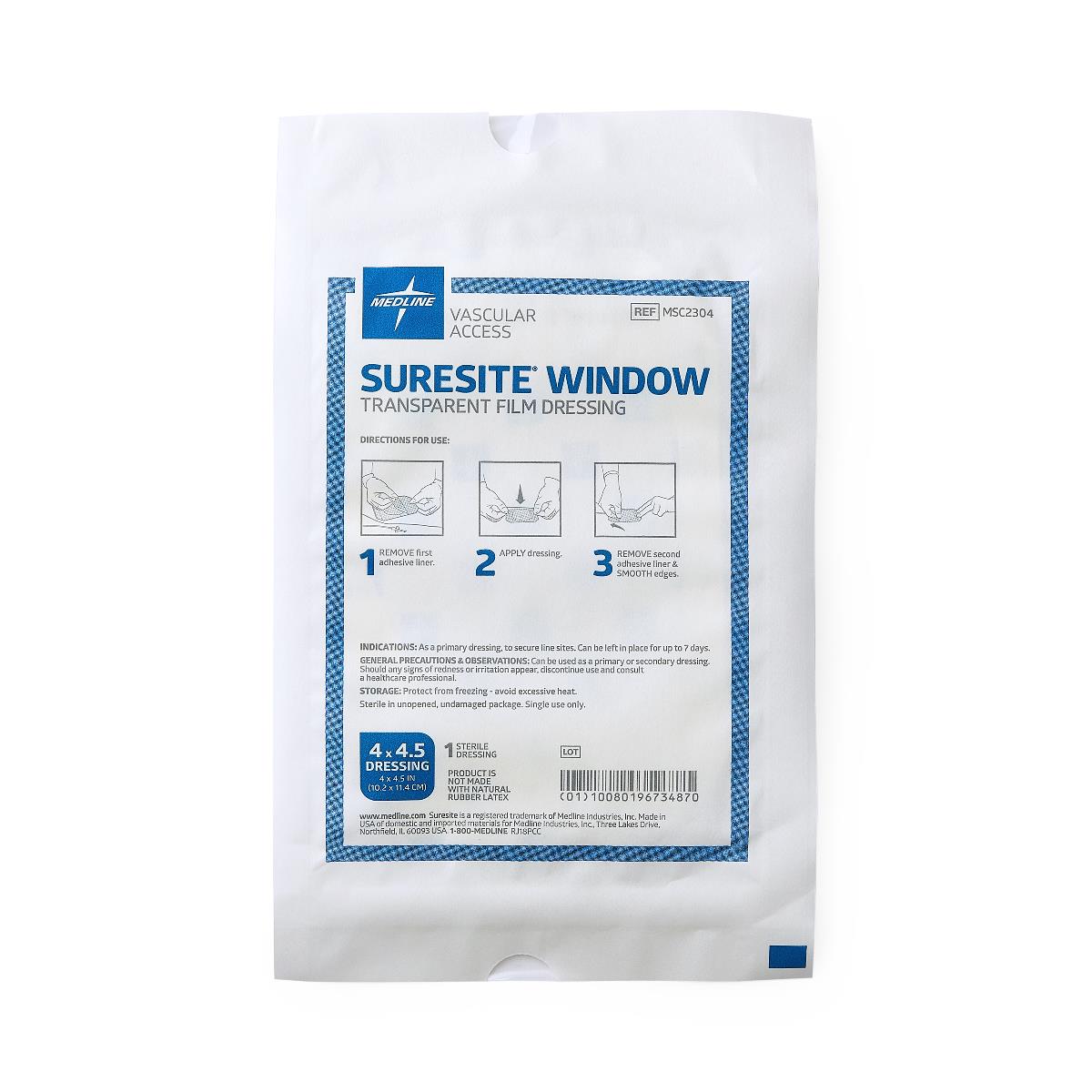Suresite Window Transparent Film Dressing 4 x 4.5"