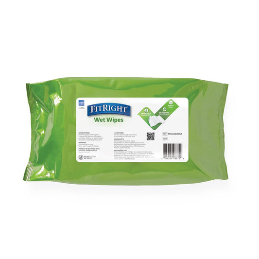 Fitright Aloe Personal Cleansing Wipes Wipe Wet Scented 8 x 10" 100/pack