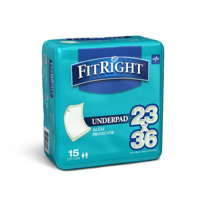 Fitright Underpads Moderate 23 x 36 150/cs