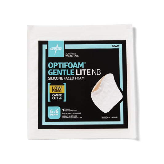 Optifoam Gentle Lite Foam Dressings Non-Bordered 6 x 6