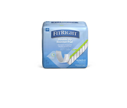 FitRight Double Up Thin Incontinence Booster Pads Liner Diaper Doubler 3.5" x 11.5"