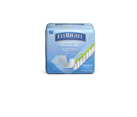 FitRight Double Up Thin Incontinence Booster Pads Liner Diaper Doubler 3.5" x 11.5"