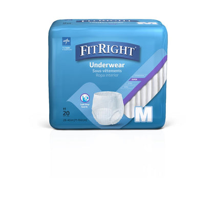 FitRight Protection Plus Super Absorbency Adult Incontinence Underwear Unisex