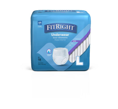 FitRight Protection Plus Super Absorbency Adult Incontinence Underwear Unisex