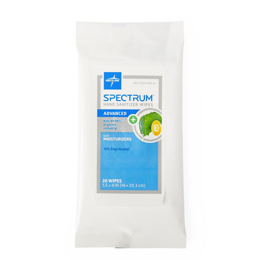 Spectrum Advanced Hand Sanitizer Wipes Sanitizing 70%