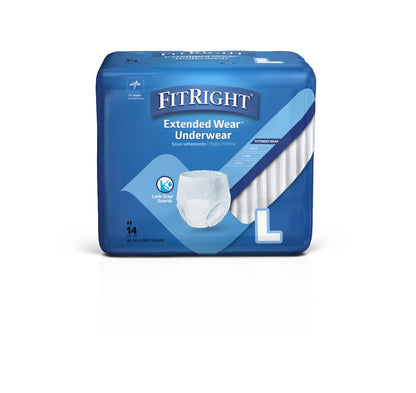FitRight Extended Wear Incontinence Underwear Overnight Absorbency