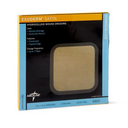 Exuderm Satin Hydrocolloid Wound Dressings 8 x 8