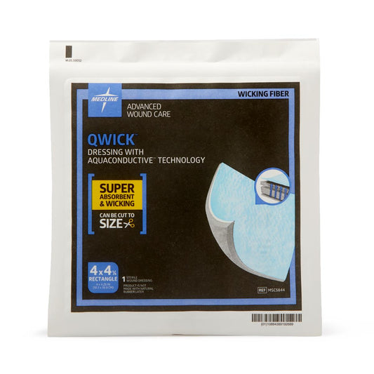 Qwick Nonadhesive Superabsorbent Wound Dressings 4.25 x 4