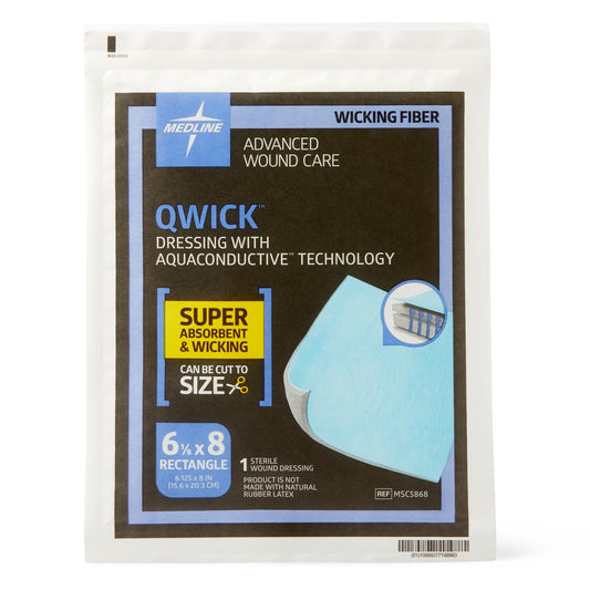 Qwick Nonadhesive Superabsorbent Wound Dressings 6.125" x 8"