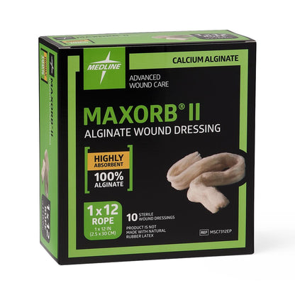 Maxorb II Alginate Dressings Rope 1" x 12"