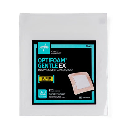 Optifoam Gentle E Extra Smallilicone-Faced Foam Dressings Ex Bordered 3 3