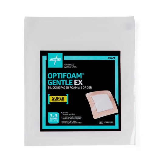 Optifoam Gentle E Extra Smallilicone-Faced Foam Dressings Ex Bordered 3 3