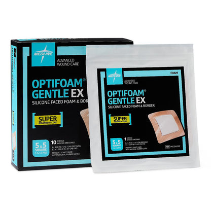 Optifoam Gentle E Extra Smallilicone-Faced Foam Dressings Ex Bordered 5 5