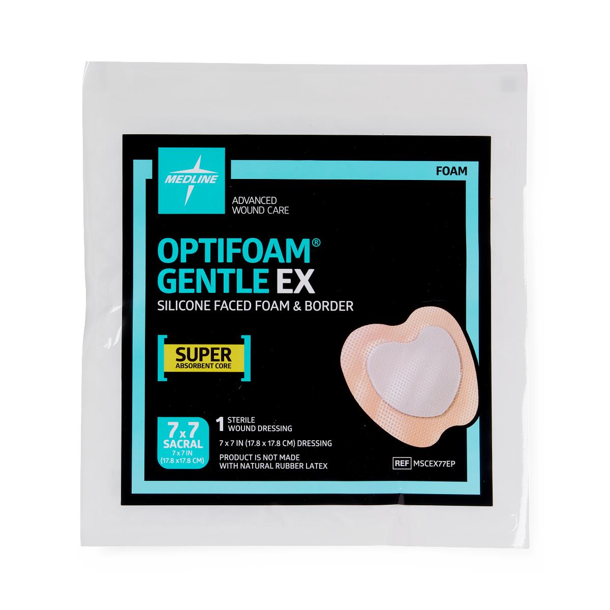Optifoam Gentle E Extra Smallilicone-Faced Foam Dressings EExtra Smallacrum 7 7