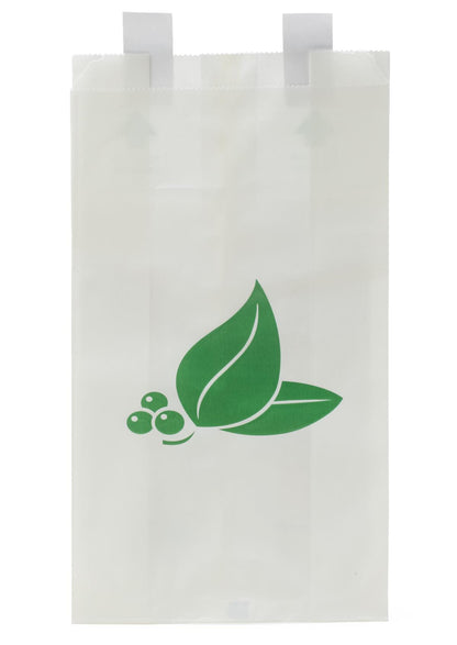 Disposable Paper Bedside Bags White 6.3 x 2.0 11.75