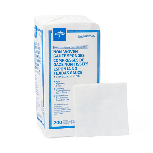 Standard Nonsterile Nonwoven Gauze Sponges 4 x 4 4ply Nw