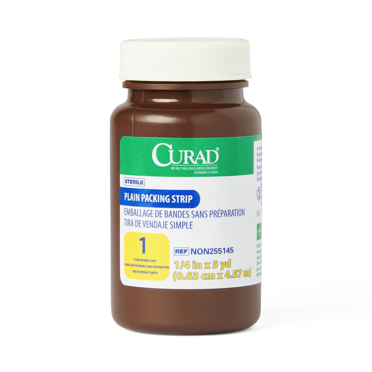 Curad Sterile Packing Strips Gauze Plain 1/4" x 5yd