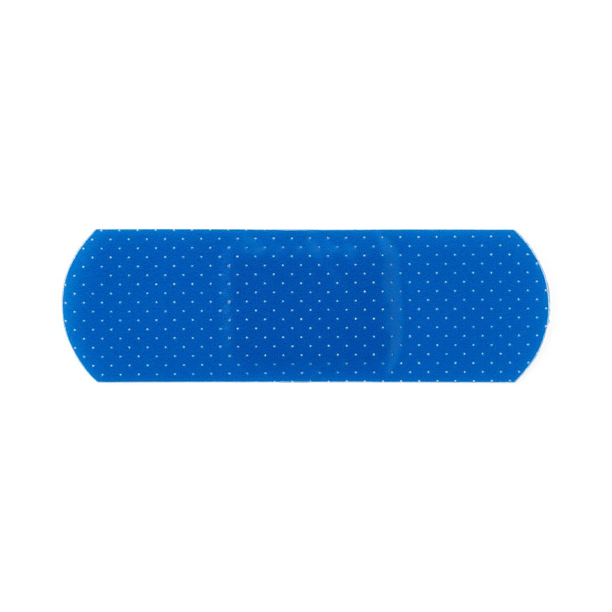 CURAD Food Service Adhesive Bandages Plastic Blue 1 x 3 in Case of 12 Boxes (100/Box) 1200ct