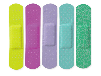 CURAD Neon Adhesive Bandages 3/4" x 3"