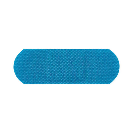 CURAD Food Service Adhesive Bandages Fabric Blue 1 x 3 in Case of 12 Boxes (100/Box) 1200ct