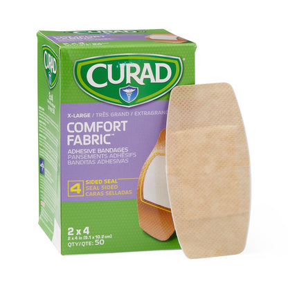 Curad Comfort Adhesive Bandages 2" x 4" Sterile