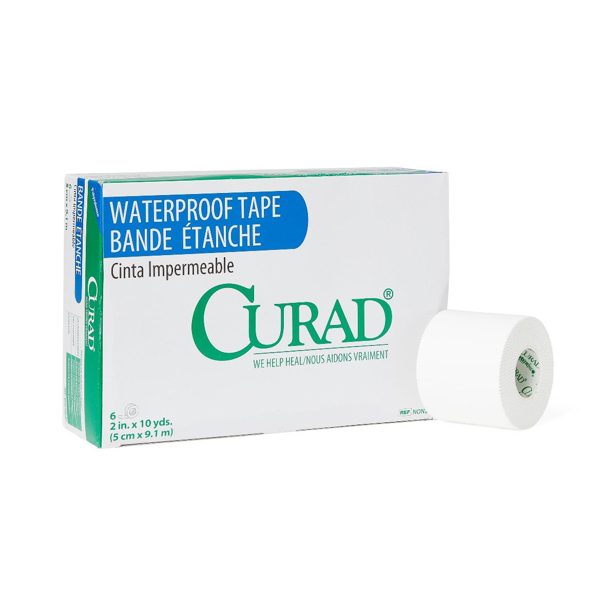 Curad Waterproof Adhesive Tape 2" x 10yd 6/box