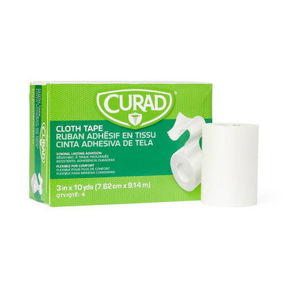 Curad Silk Adhesive Tape Cloth/silk 3" x 10yd 1roll