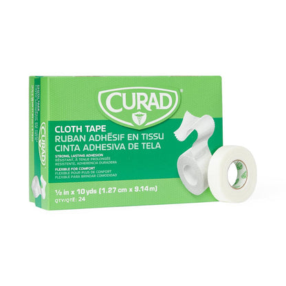 Curad Silk Adhesive Tape Cloth/silk 1/2" x 10yd 24/box