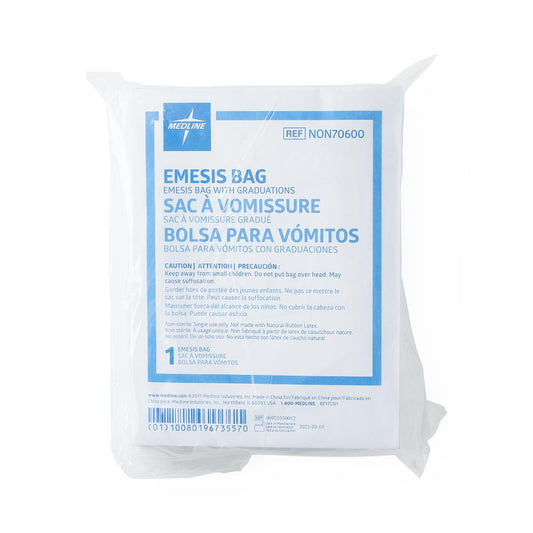 Emesis Bags with Paper Funnel Clear