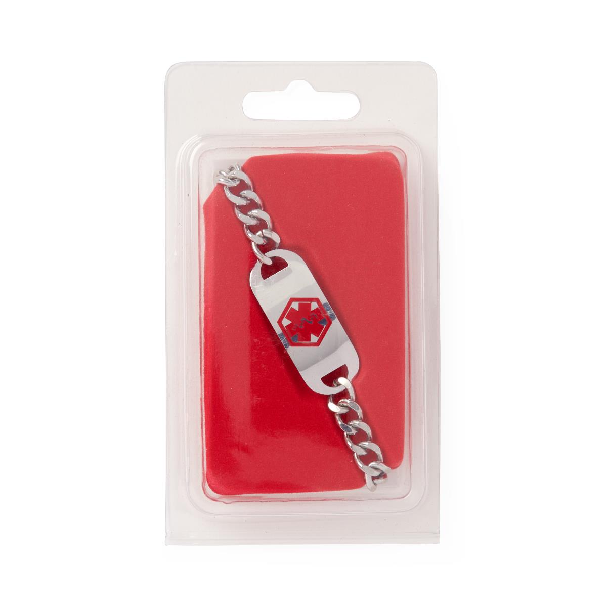 Stainless Steel Medical Alert Bracelets Seizure Disorder 7.5"