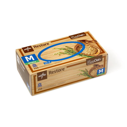 Restore Powder-Free Nitrile Exam Gloves with Oatmeal 250ct