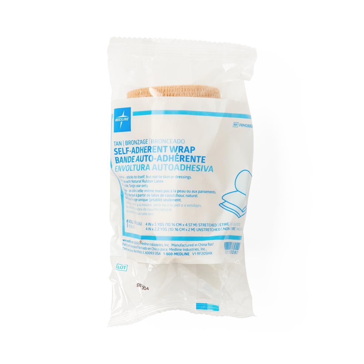 Nonsterile Self-Adherent Wrap Bandage Cohesive Tan