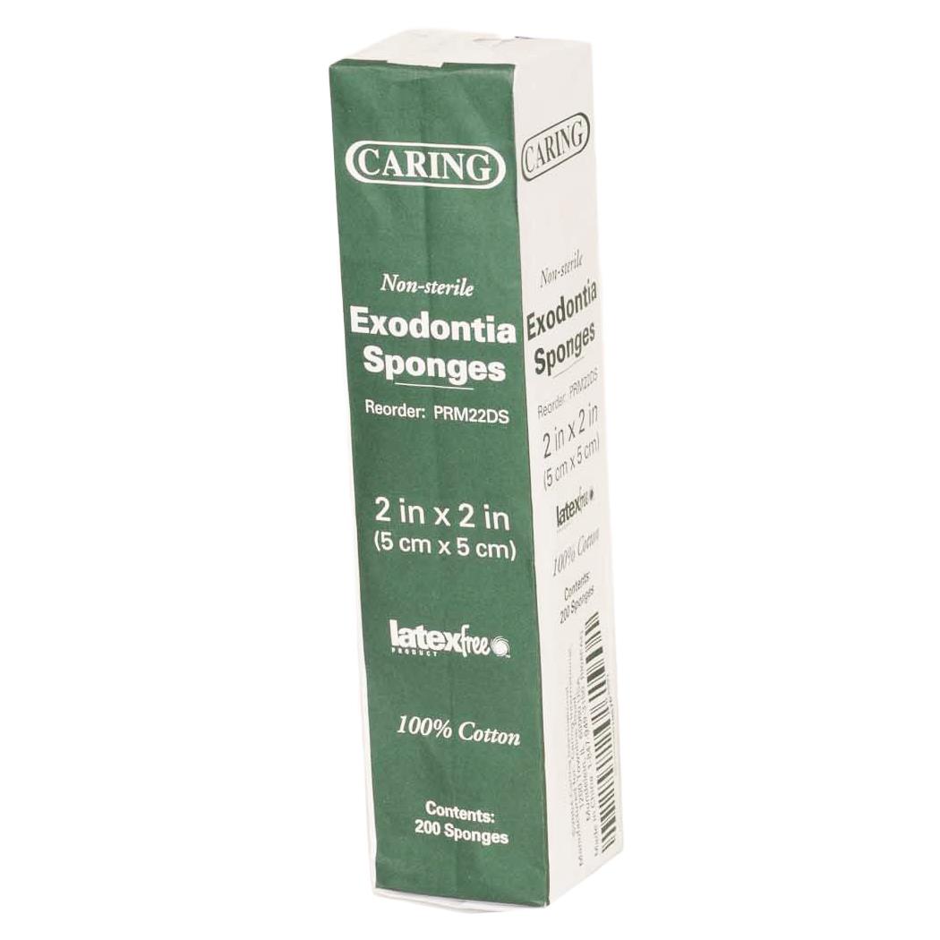 Cotton Filled Nonsterile Dental Sponge Gauze Cttn-Filld 2 x 2 (Case of 5000)