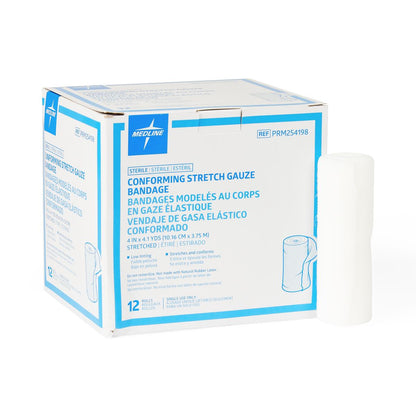 Sterile Conforming Stretch Gauze Bandages 4 x 4.1Y