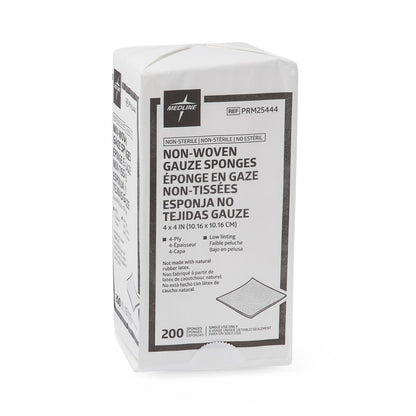 Nonsterile Nonwoven Gauze Sponges Nw 4" x 4" 4ply 2000/cs