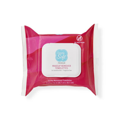 Simply Soft Premium Skin Cleansing and Makeup Remover Wipes Wipe 2 Pack