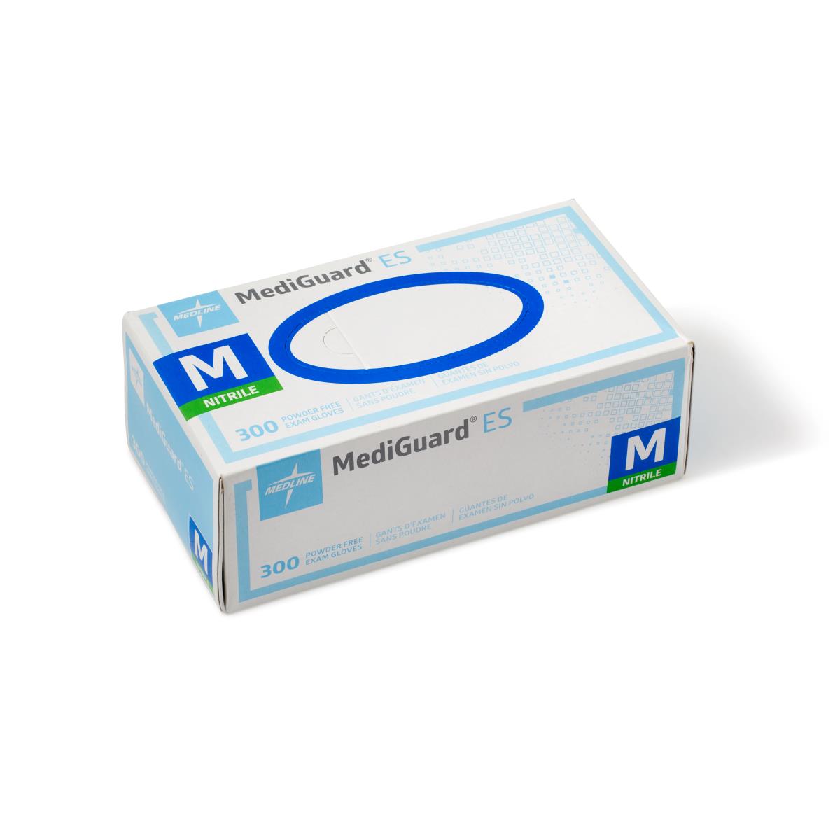 Mediguard ES Powder-Free Nitrile Exam Gloves Glove Mg Es 300 M (Case of 3000)