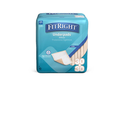 Fitright Underpads Heavy 30 x 30 10/bg