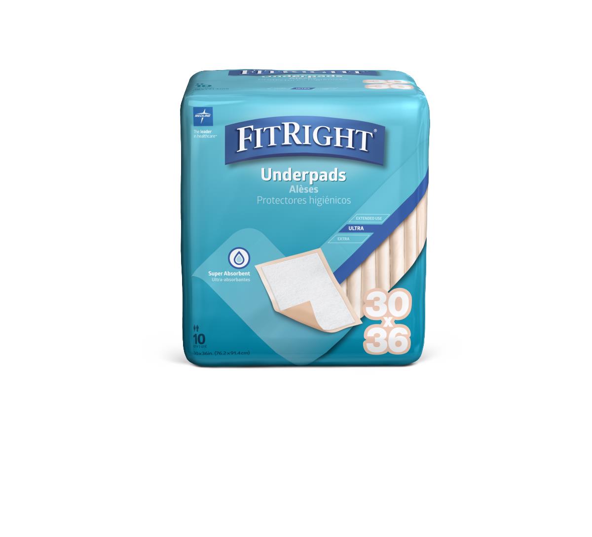 Fitright Underpads Heavy 30 x 36 100/cs