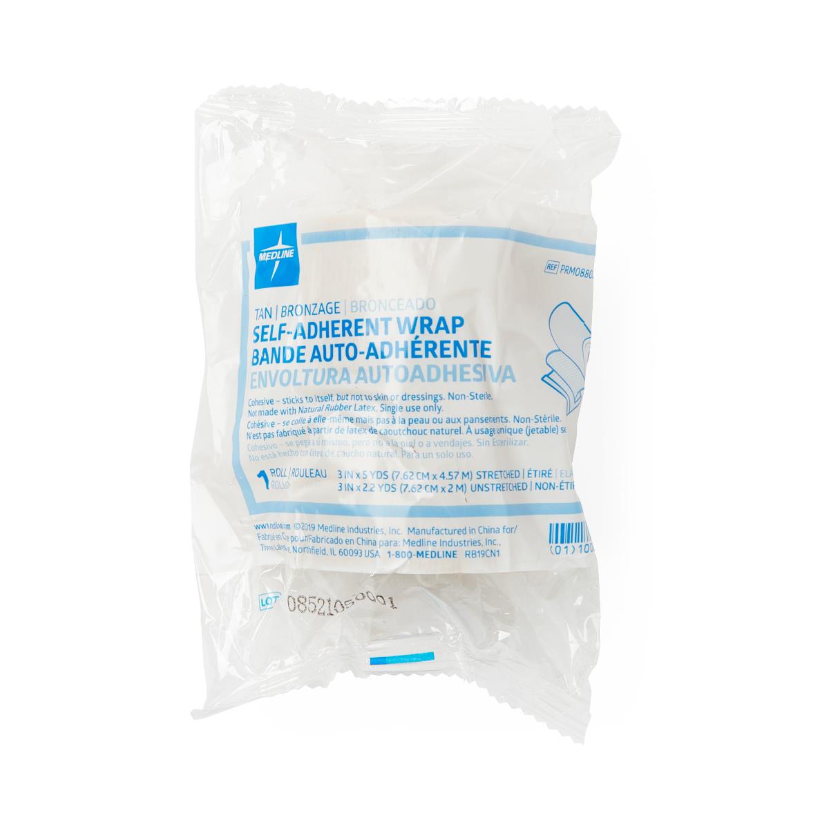 Nonsterile Self-Adherent Wrap Bandage Cohesive Tan