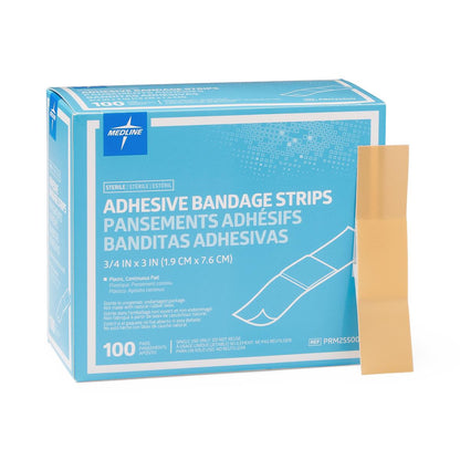 Plastic Adhesive Bandages 3/4" x 3" St