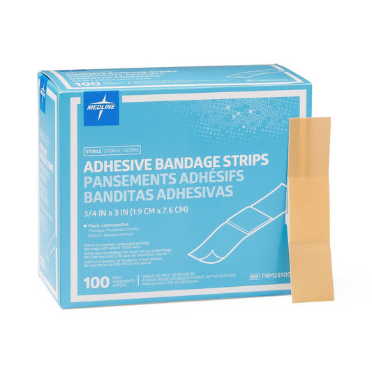 Plastic Adhesive Bandages 3/4" x 3" St