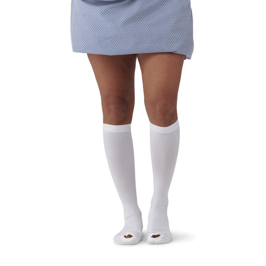 EMS Knee-High Anti-Embolism Stockings White